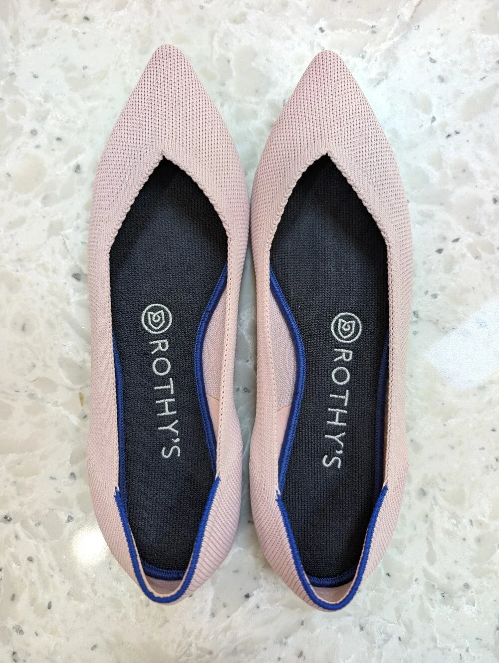 Rothys The Point Flats In Petal Pink Size 8